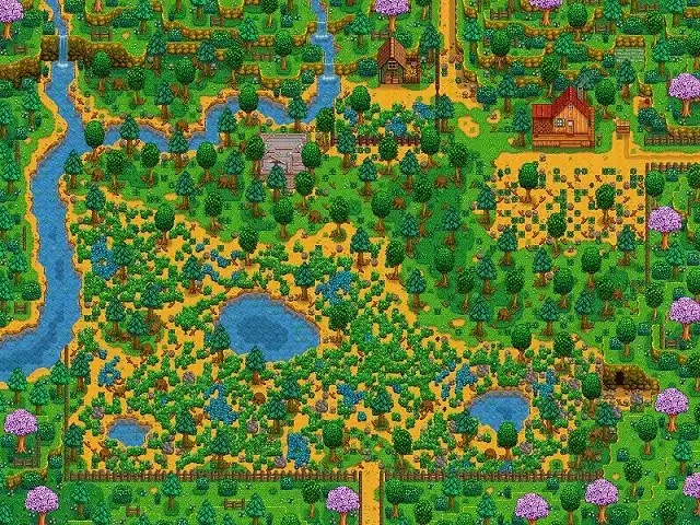 Stardew Valley Meadowlands Farm Guide: Farm Layout, Blue Grass, & More