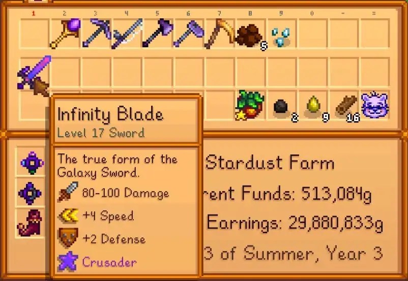 Stardew Valley How to Get the Infinity Blade