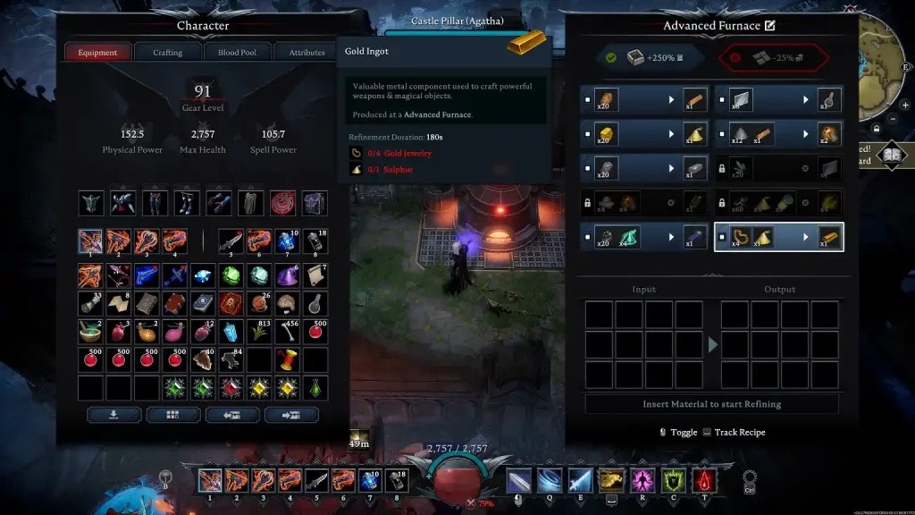 V Rising Gold Ingot Farming Guide Best Locations & All Crafting Recipes