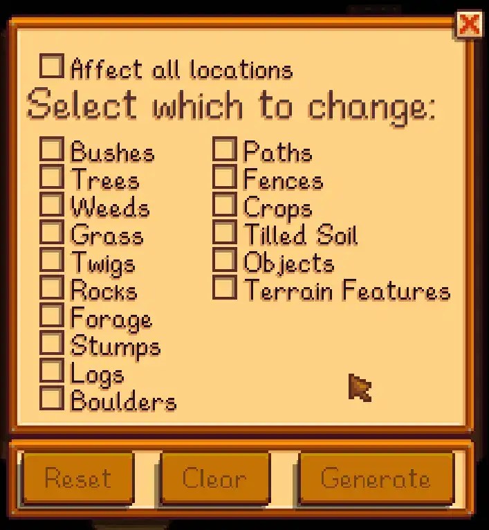 How to use the Reset Terrain Features mod on Stardew Valley Knowledgebase BisectHosting