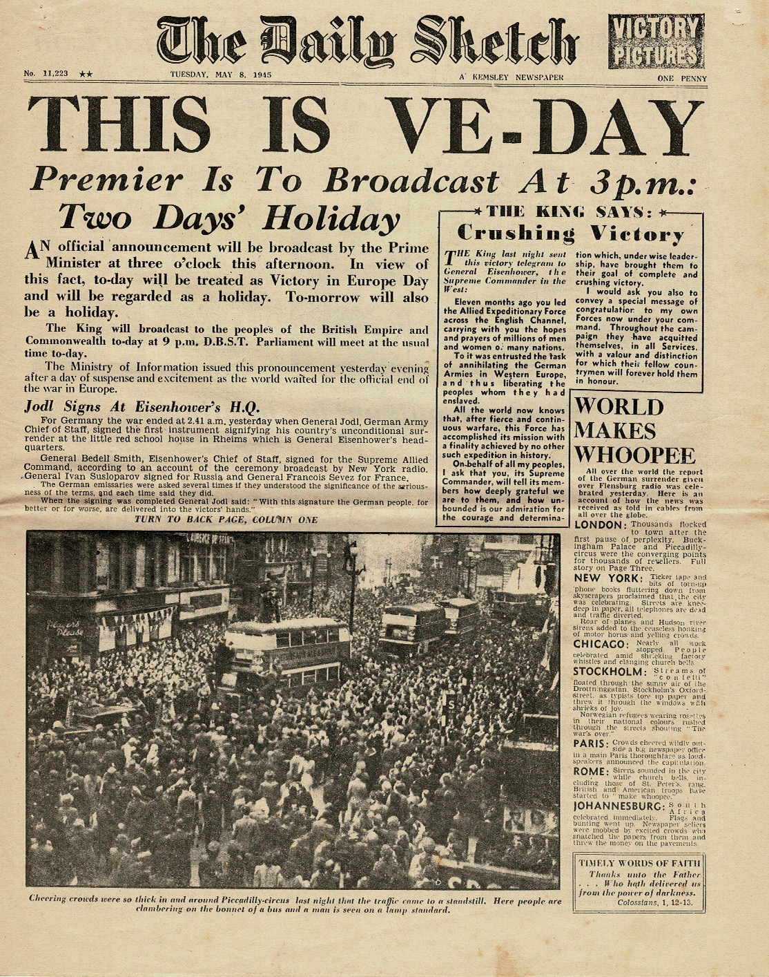 Countdown to VE Day 10 days to go Celebrations