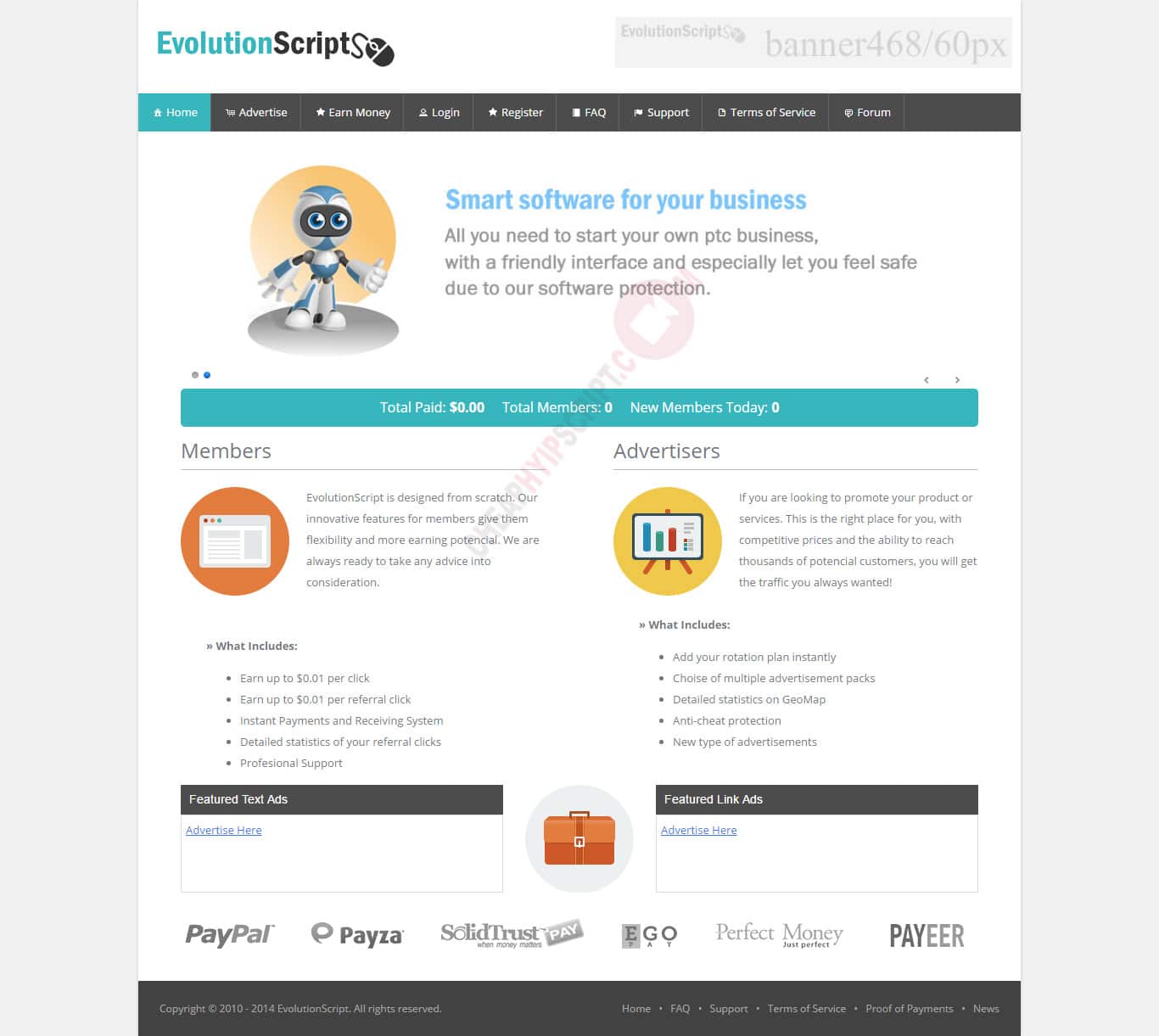 EvolutionPTC Paid To Click Script Buy Bitcoin Script