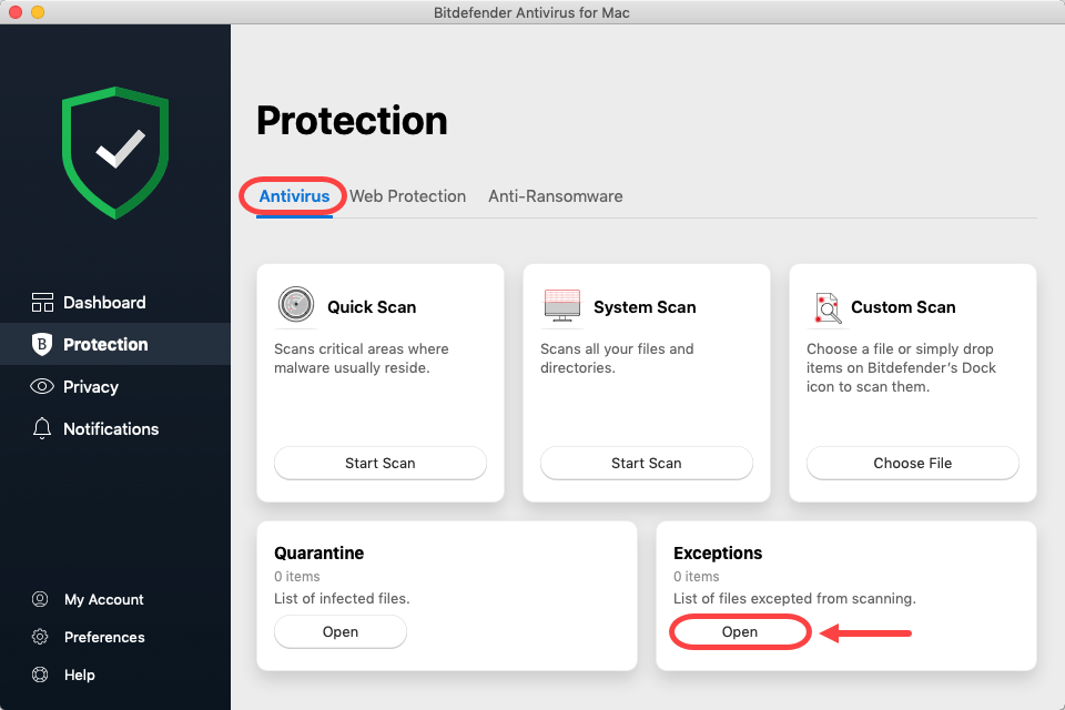 Bitdefender 2023 Firewall Exceptions List How To Add An Antivirus Exception In Bitdefender Antivirus For Mac