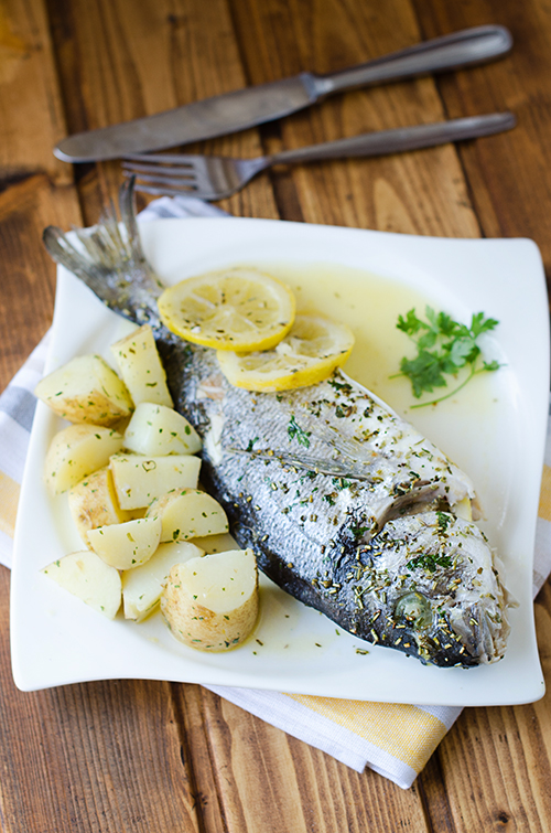 Baked Sea Bass in Aluminum Foil with Rosemary Bite It Quick