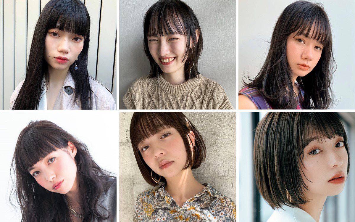 小松奈々さん風に近づく、モードで差がつく黒髪・暗髪×ぱっつん系前髪【13の髪型】