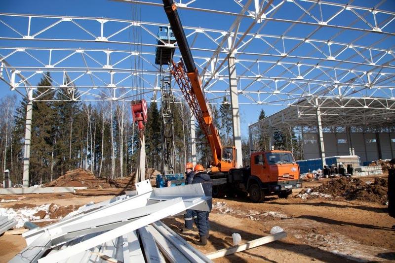 Монтаж металлоконструкций цена 15500 руб. за 1 тонну в Москве и
