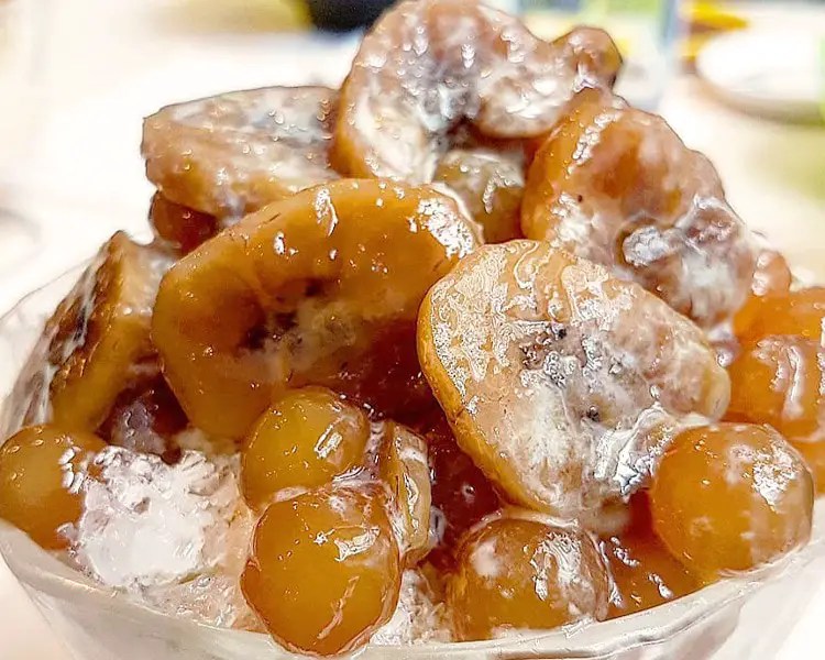 Saba Con Yelo Recipe Plantain banana in syrup with ice