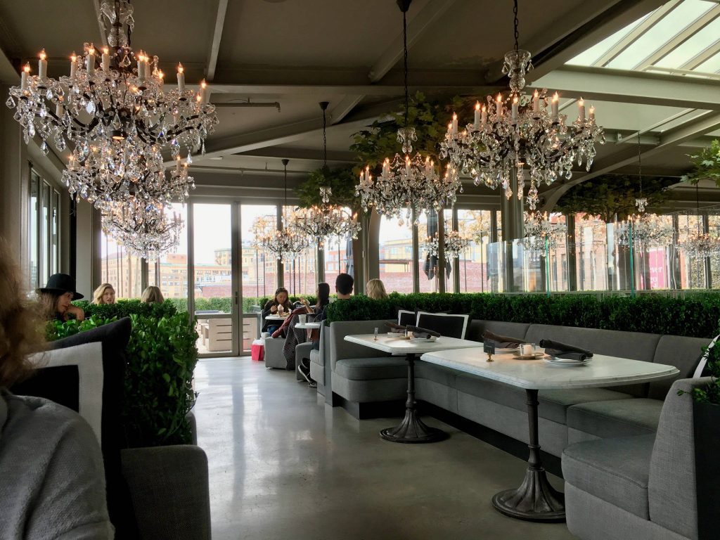 RH Rooftop Restaurant, Meatpacking District, NYC + Andy Warhol Exhibit