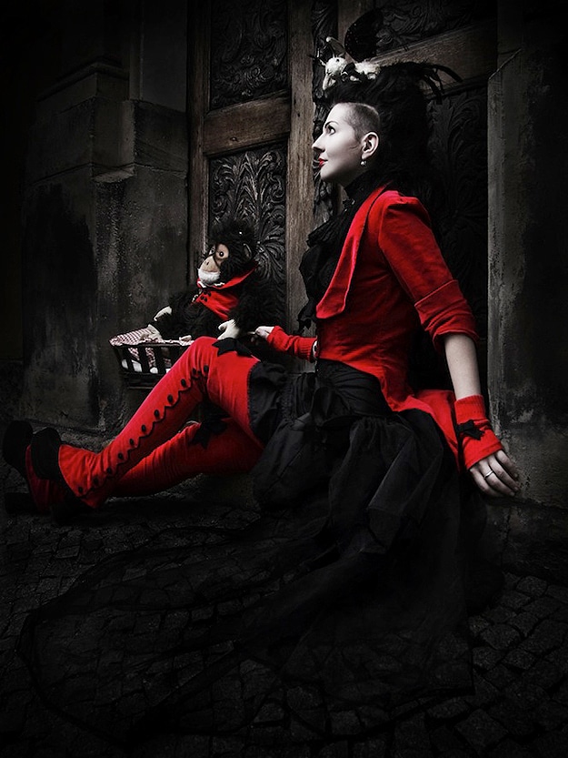 Black And White And Red Photography