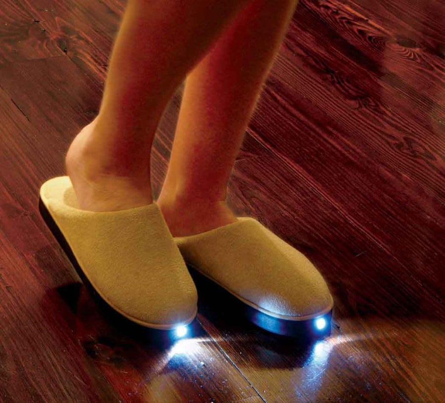 LED Slippers Will Prevent Head Bumps When Sleepwalking Bit Rebels