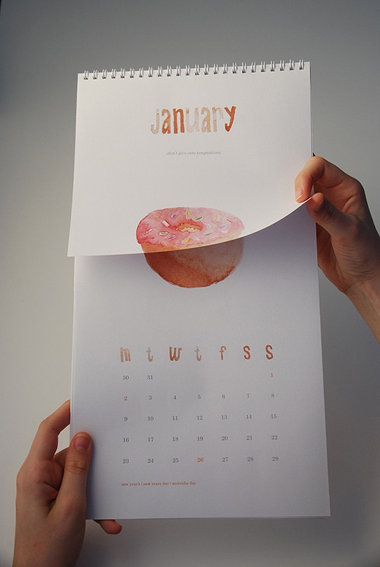 30 Creative, Colorful & Inspiring 2012 Calendar Designs Bit Rebels