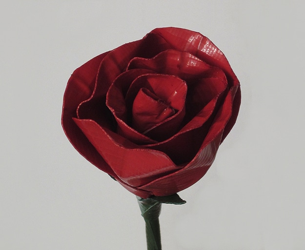DIY Beautiful Red Roses Made From Duct Tape Bit Rebels