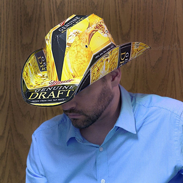 Finally! Some Decent Cowboy Hats Made From Beer Boxes Bit Rebels