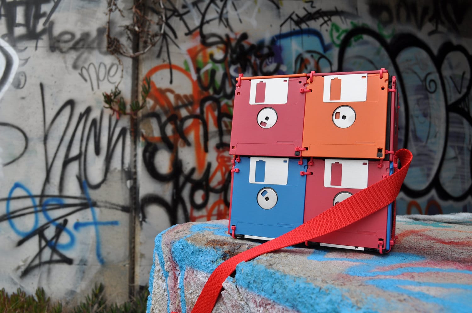 Retro Floppy Disk Storage Bag For The Ultimate Geek Bit Rebels
