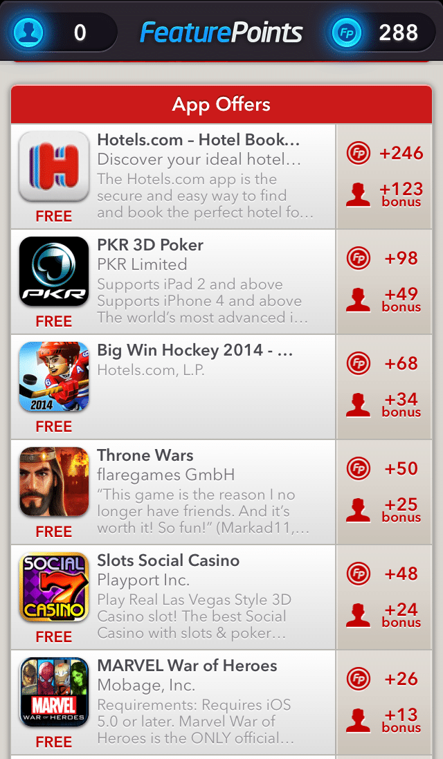 FeaturePoints Earn Money And Rewards For Trying Free Apps Bit Rebels