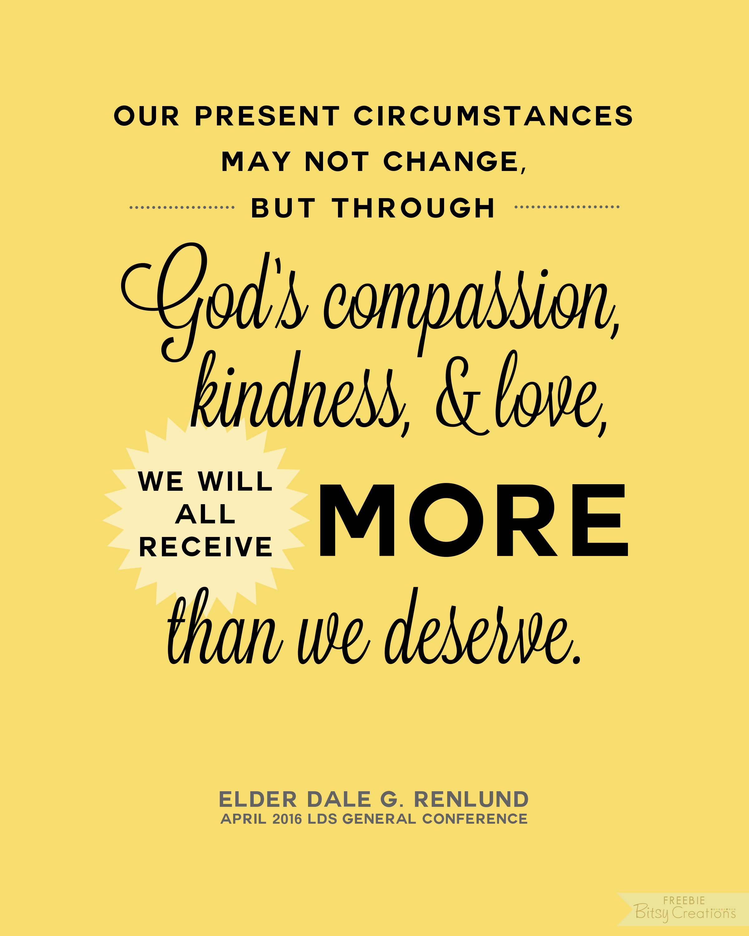 More than machinery, we need humanity. Free Printables - Quote Art from April 2016 LDS General ...