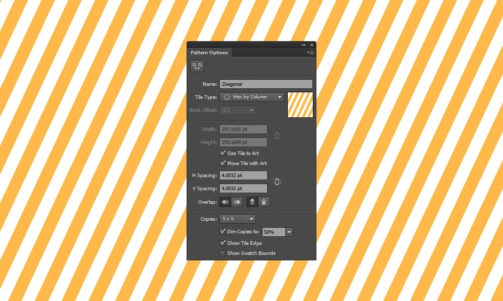 How To Create a Seamless Diagonal Pattern in Illustrator