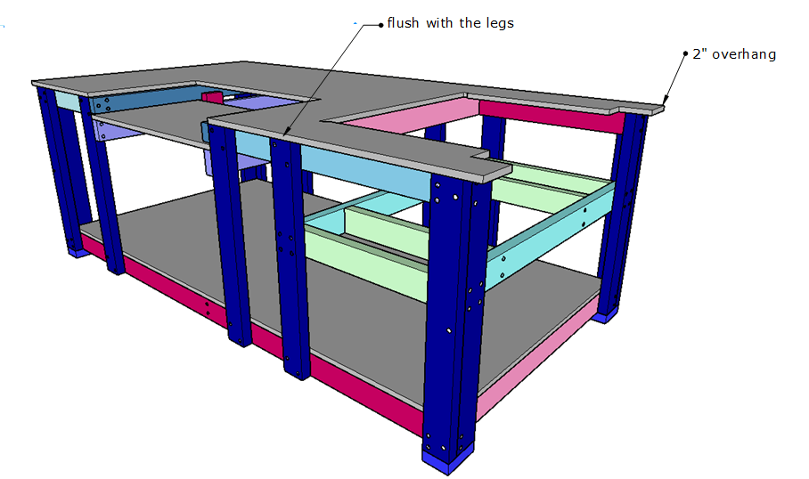 DIY Mobile Workbench with Table Saw & Miter Saw