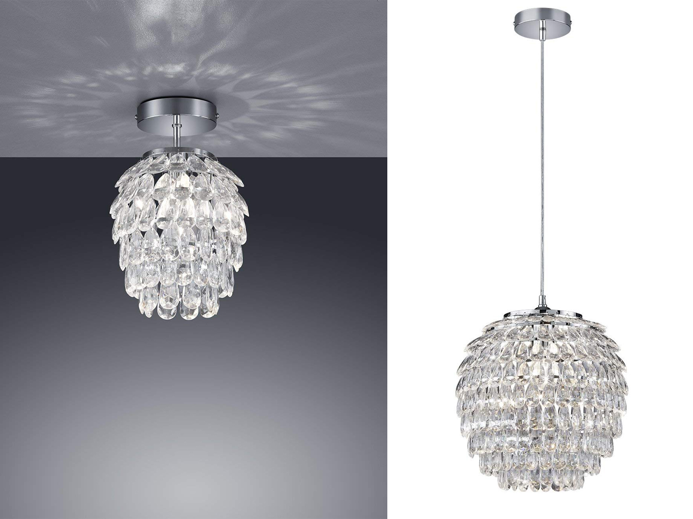 Coole Kugelpendel lange Pendelleuchte Treppenhaus Wohnzimmer Lampen für