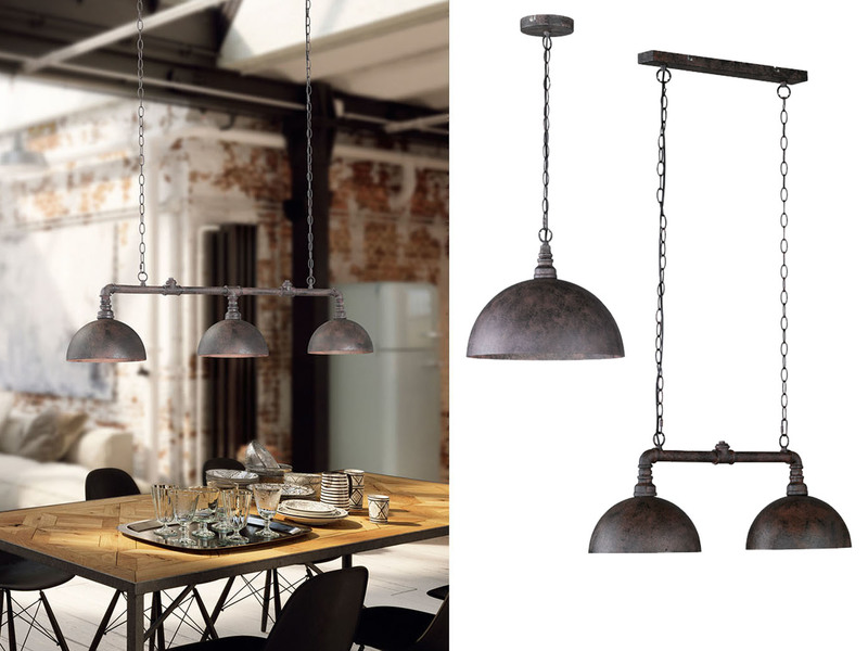 Rost Lampen im Fabrik Style Retro Esszimmerleuchten für zur