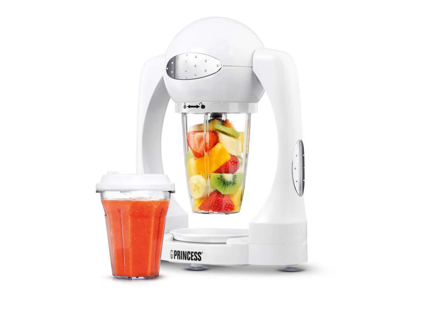 Smoothie Maker Standmixer 180 Watt 0,6l mit Trinkbecher Turbo Funktion
