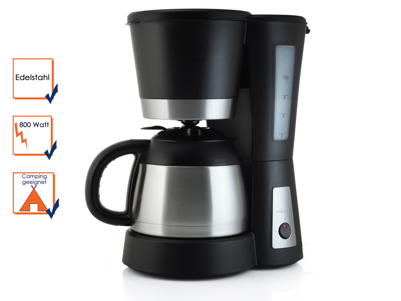 Kaffeemaschine mit EdelstahlIsolierkanne, Kabellänge 75 cm, Filterkaffee eBay