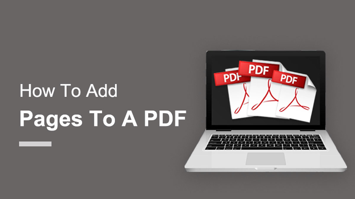 How To Add Pages To A PDF?
