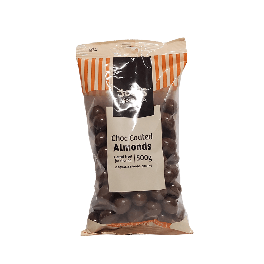 Chocolate coated almonds Biviano & Sons