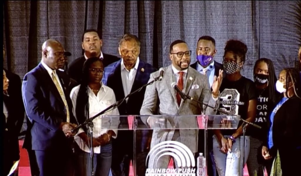 Attorneys B’Ivory LaMarr and Ben Crump Join Rev. Jesse Jackson to