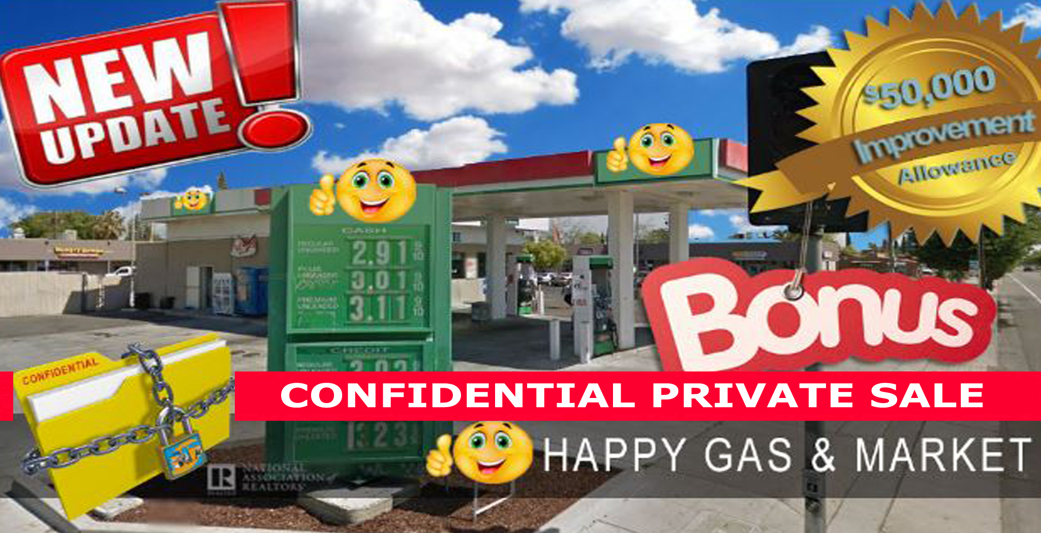 Unbranded Gas Station Market For Sale! BIZ