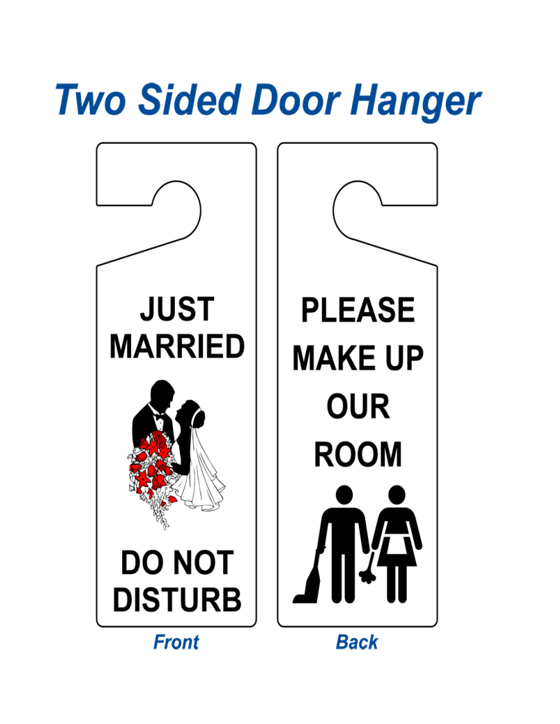 Create eyecatching door hanger templates for effective marketing