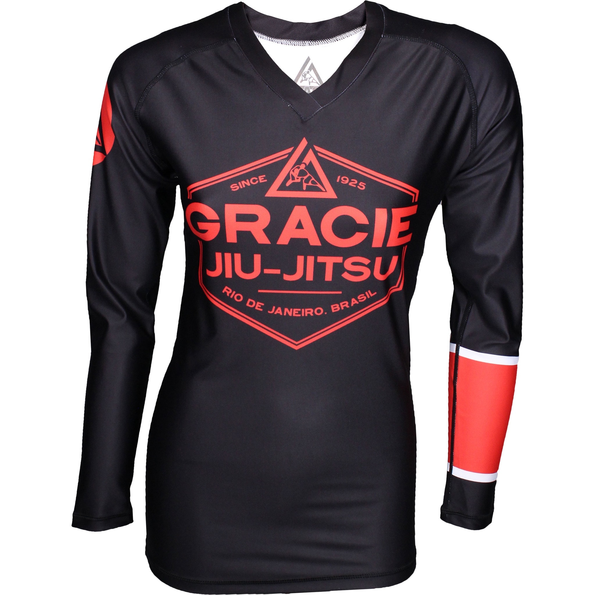 Gracie JiuJitsu Womens Long Sleeve Ranked Rashguard BJJ Buzz
