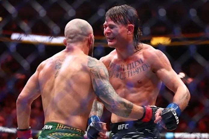 Alexander Volkanovski y Diego Lopes comparten un intercambio con clase después de la pelea de UFC 314