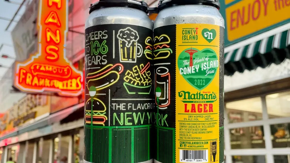 Nathan’s Famous has teamed up with Coney Island Brewery to release its
