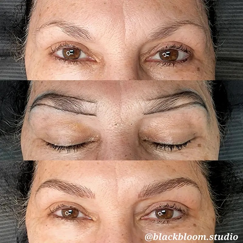 Before & After Photos Microblading, Lip Blushing, Eyeliner