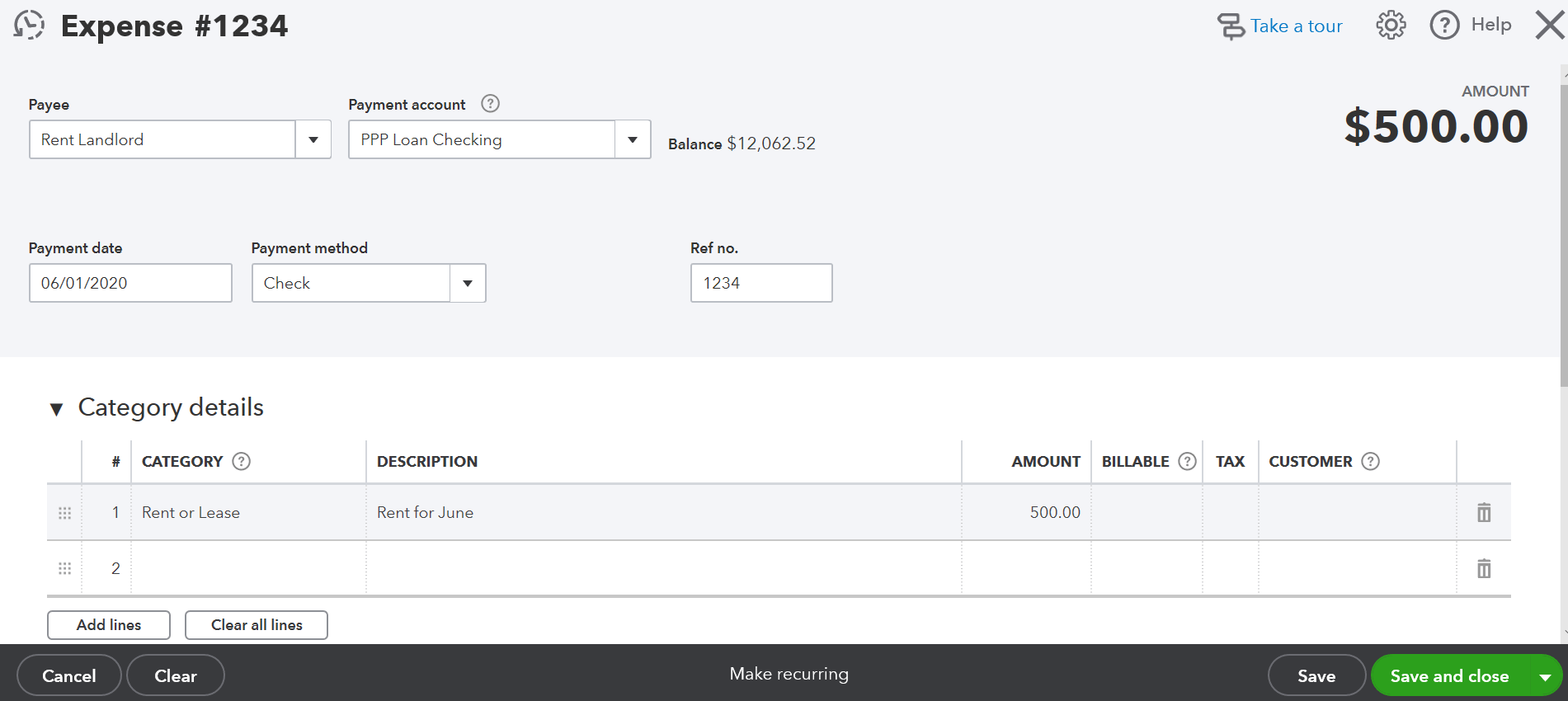 How to Account for the PPP Loan in Quickbooks Online — Black