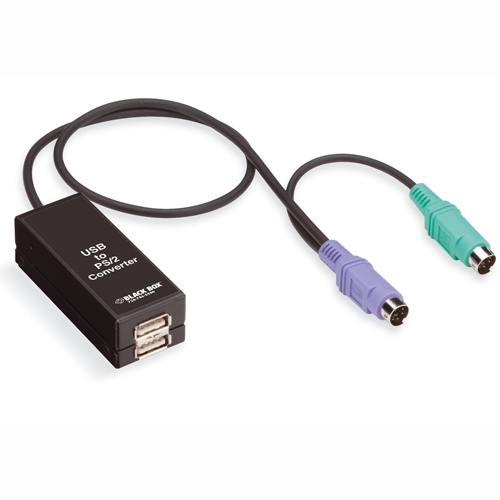 KVUSB, PS/2 to USB K/M Converter Black Box