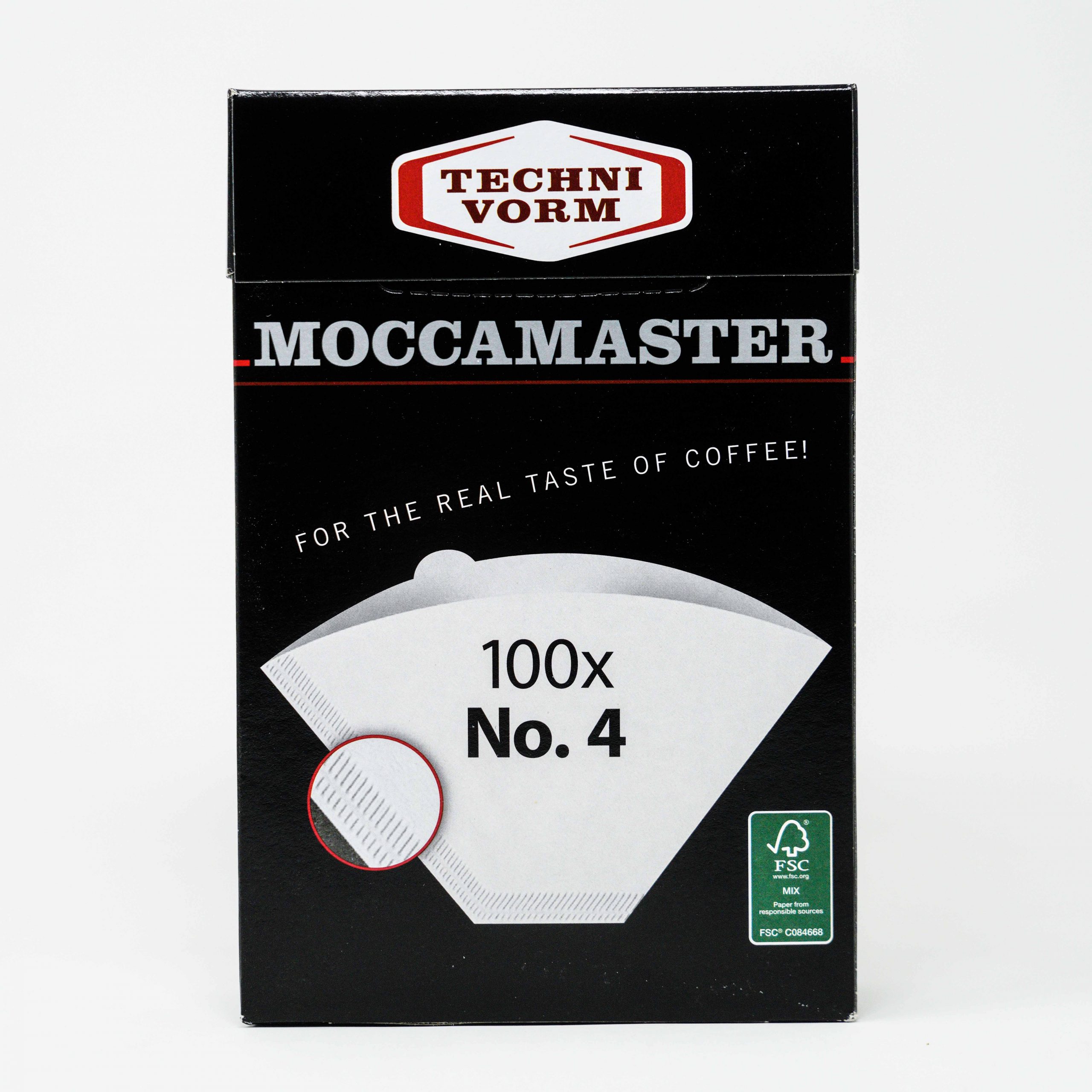 Technivorm Moccamaster Filters No.4 100 pack Black Coffee Roasting