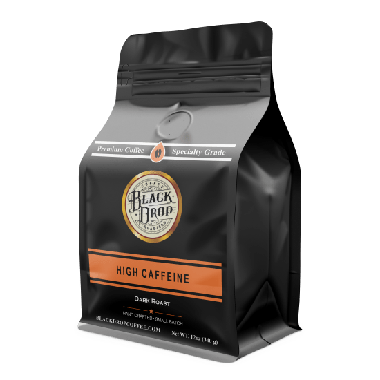 High Caffeine 12oz Black Drop Coffee