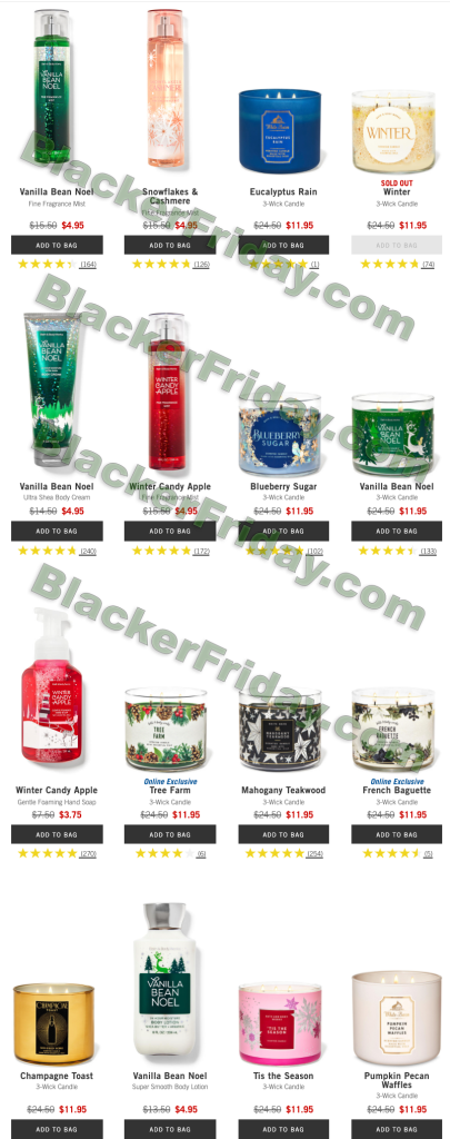 Bath &amp; Body Works After Christmas Sale 2021 - Blacker Friday