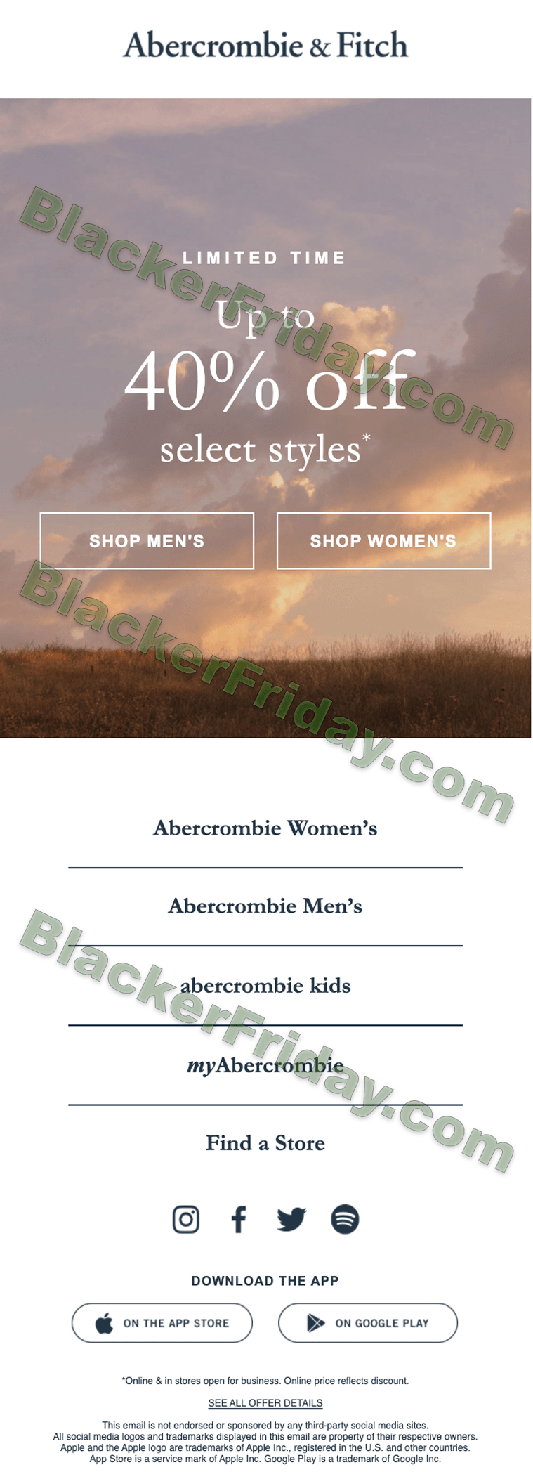 abercrombie sale