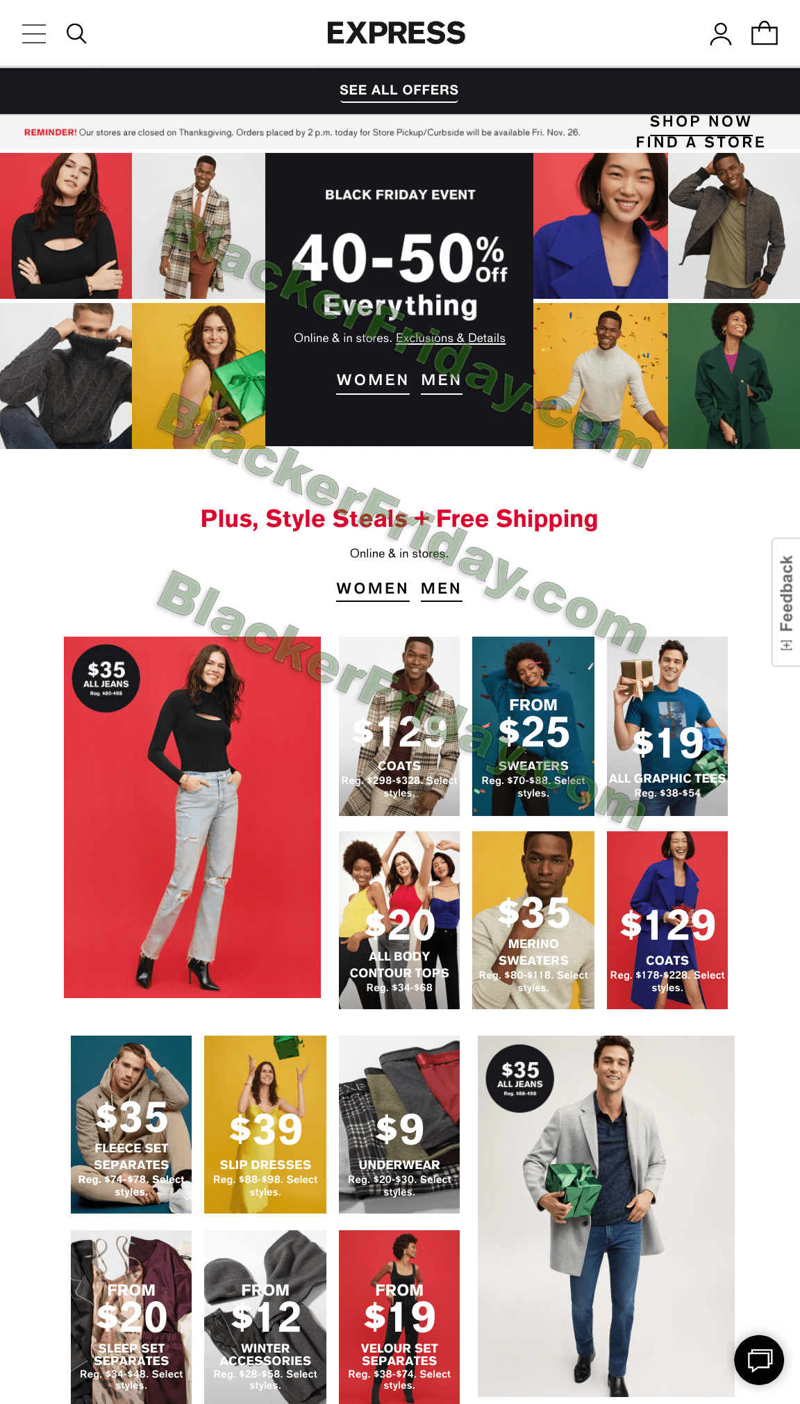Express Black Friday 2022 Sale \u0026 Ad 