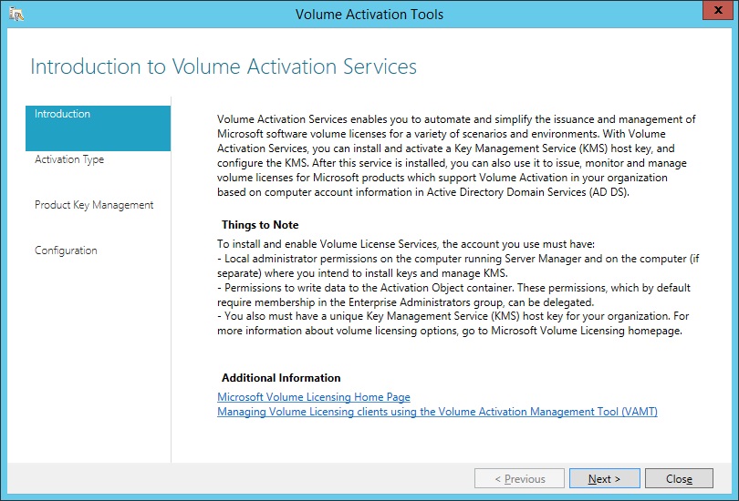 How to setup KMS activation for Windows 10 on Server 2012 R2