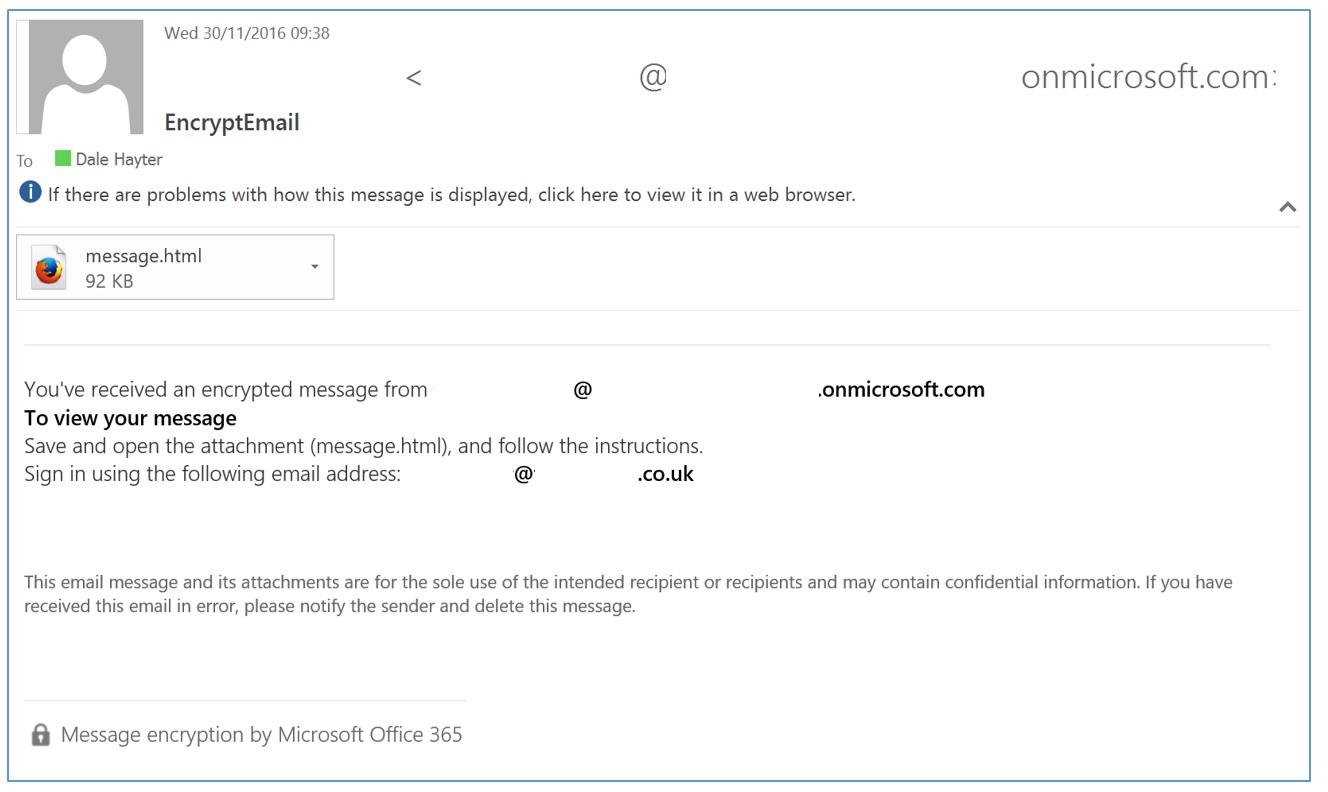 Enable Email Encryption in Office 365