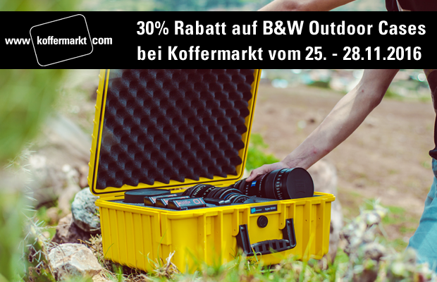 30 Rabatt auf robuste B&W Outdoor Cases bei Koffermarkt Black Friday DE