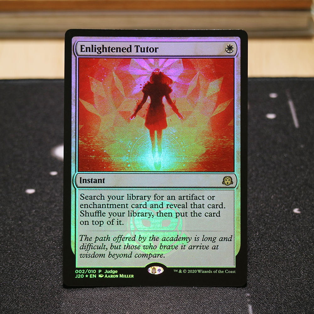 Enlightened Tutor Judge Gift Cards 2020 J20 foil mtg proxy magic the