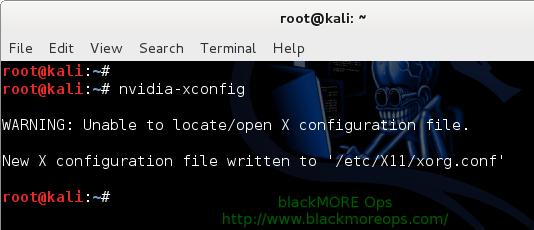 Kali Linux 1.0.7 kernel 3.14 Install proprietary NVIDIA driver