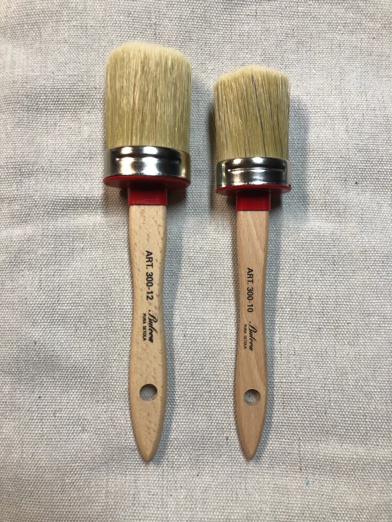 Chalk Paint Oval Brush Black Pebble