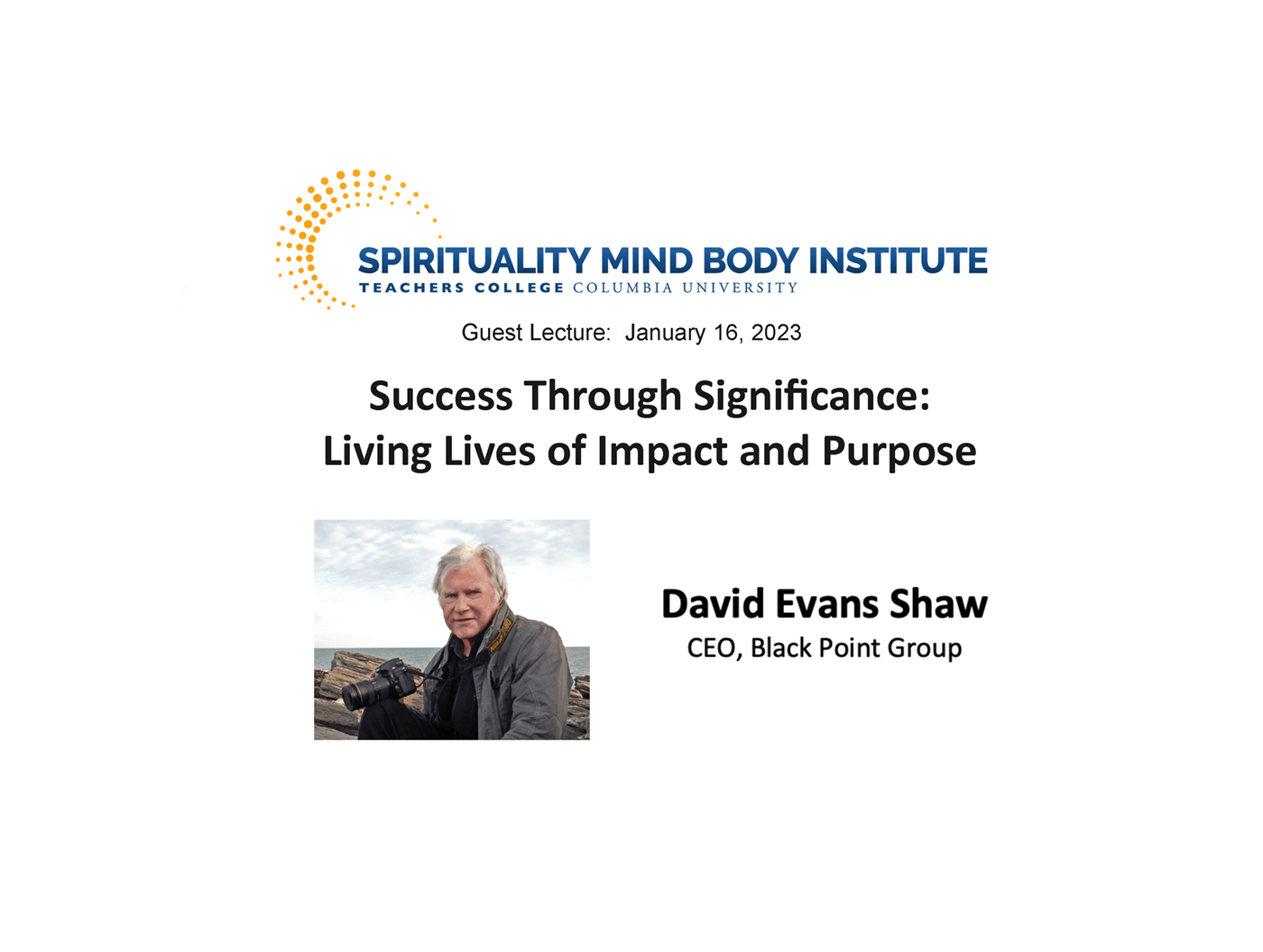 Columbia University Spirituality Mind Body Institute David Evans(029)