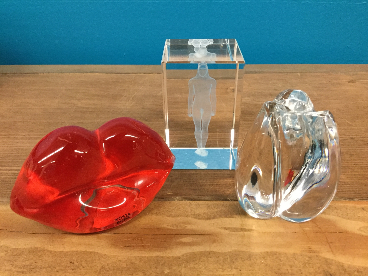 Collection Of 3 Art Glass Table Top Items 36369 Black Rock Galleries